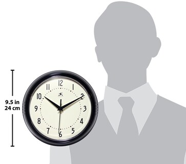 Foto 5 | Foto 5 | Reloj De Pared Infinity Instruments Retro Redux 24 Cm Silent - Venta Internacional.