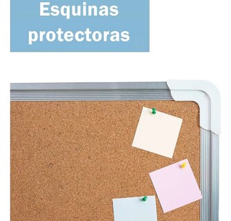 Foto 3 | Foto 3 | Pizarron de Corcho 90x60 con Marco de Aluminio