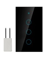 Interruptor Inteligente Wi-fi De 3 Vías Negro
