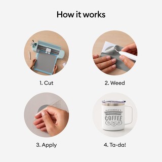 Foto 5 | Foto 5 | Calcomanía Cricut Premium De Vinilo  30 X 122 Cm  Color Plateado - Venta Internacional.