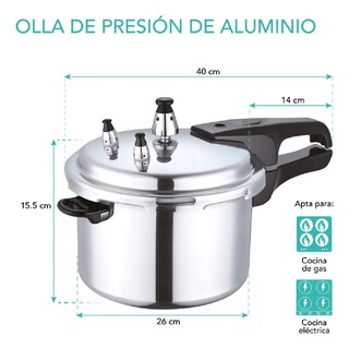 Foto 2 | Foto 2 | Olla Express De Presión Válvula De Seguridad Aluminio 8 Lts