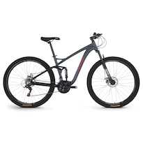 Rocatomic Bicicleta De Montaña Nitro R29 21v Cambios Shimano Frenos Mecánicos Doble Suspensión (gris)