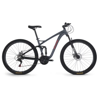 Foto 1 | Foto 1 | Rocatomic Bicicleta De Montaña Nitro R29 21v Cambios Shimano Frenos Mecánicos Doble Suspensión (gris)
