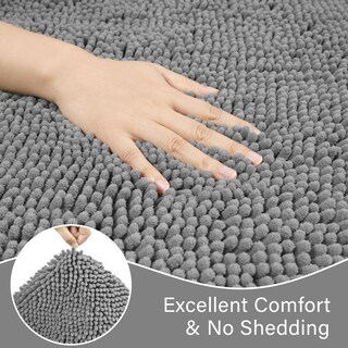 Foto 2 | Foto 2 | Juego De Alfombras De Baño Lochas De 2 Piezas Suaves Y Antideslizantes Color Gris - Venta Internacional.