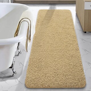 Foto 1 | Foto 1 | Alfombra De Baño Lochas De Microfibra Gruesa Y Suave De 60 X 150 Cm Color Beige - Venta Internacional.