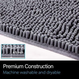 Foto 3 | Foto 3 | Alfombra De Baño Lochas Luxury Shaggy De 50 X 75 Cm Color Gris - Venta Internacional.