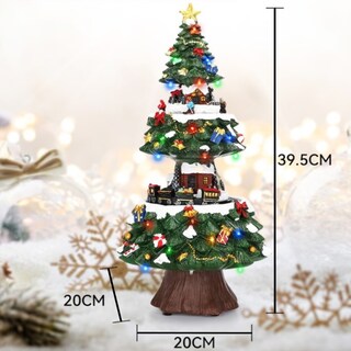 Foto 5 | Foto 5 | Figura Decorativa Navideña De Cm-top Villa En Árbol De Navidad