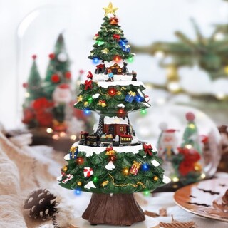 Foto 6 | Foto 6 | Figura Decorativa Navideña De Cm-top Villa En Árbol De Navidad