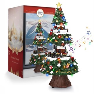 Foto 7 | Foto 7 | Figura Decorativa Navideña De Cm-top Villa En Árbol De Navidad