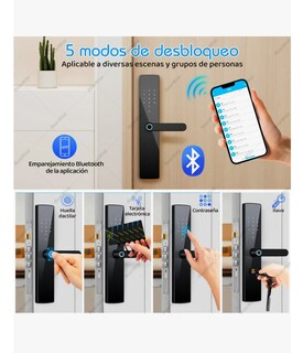 Foto 2 | Foto 2 | Cerradura Electrónica Inteligente Huella 5 Modos