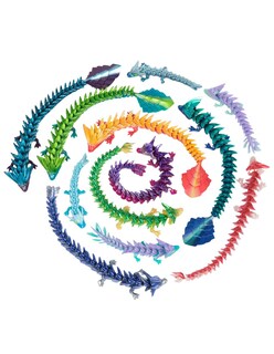 Foto 3 | Foto 3 | Crystalynx Dragones Figura Articulada Con Huevo De Exhibición Estilos Variados