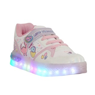 Foto 1 | Foto 1 | Tenis Choclo Led Para Niña Dinosaurios Love Colores Pastel Rosa Lila Comodos Ligeros Antiderrapantes Con Velcro