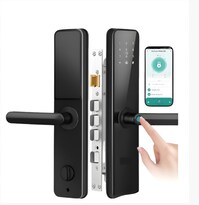 Cerradura Inteligente Electrónica Bluetooth  Espesor De La Puerta Recomendado 40-110mm Color Negro