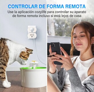 Foto 4 | Foto 4 | 2 Pcs Forma Plana Enchufes Inteligentes Wifi Alexa Google Home Smart Plug Interruptor Inteligente