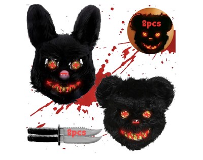 Foto 1 | Foto 1 | Mascara De Conejo Xtellar Y Oso Mascaras De Halloween Mascara Led