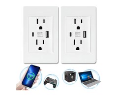 Toma De Corriente Del Americanos Para Pared Usb