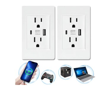 Foto 1 | Foto 1 | Toma De Corriente Del Americanos Para Pared Usb