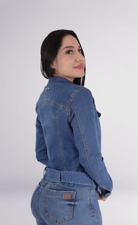 Foto 4 | Foto 4 | Chamarra De Mezclilla Ajustable Para Mujer Sea Brazil