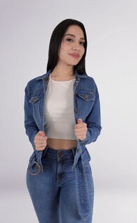 Foto 2 | Foto 2 | Chamarra De Mezclilla Ajustable Para Mujer Sea Brazil