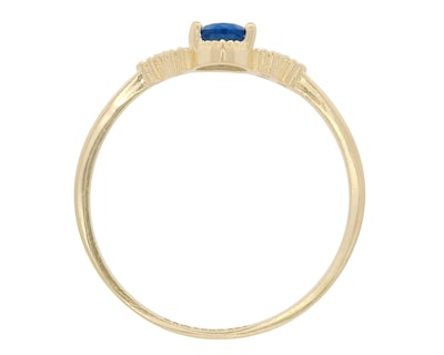 Foto 3 | Foto 3 | Anillo Oval Azul #8 Oro 10k Horoz C11488