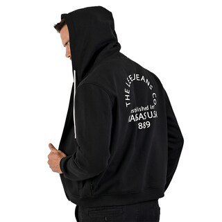 Foto 6 | Foto 6 | Lee Sudadera Hoodie Negro Para Caballero Con Cierre Y Estampado En Espalda