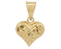 Dije Corazón Doble Vista Oro Oro 10k Horoz Ci291