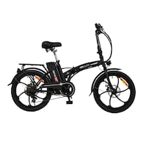 Bicicleta Eléctrica Plegable Bike On Life Negra | Rodada 20 Con Rines De Magnesio Y Cambios Shimano