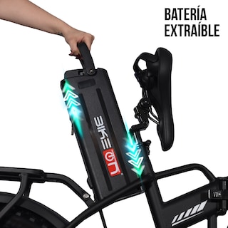 Foto 5 | Foto 5 | Bicicleta Eléctrica Plegable Bike On Roma Pro Negra | Rodada 20 Con Frenos De Disco Y Cambios Shimano | Motor 500w Y Batería De