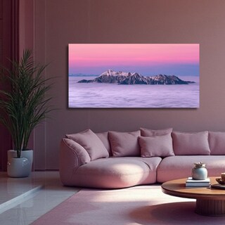 Foto 1 | Foto 1 | Cuadro Decorativo Paisaje 60x80cm Ocaso Alpino