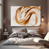 Cuadro Decorativo Abstracto 80x120cm Vórtice Ámbar