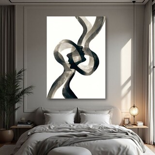 Foto 1 | Foto 1 | Cuadro Decorativo Abstracto 80x120cm Ecos Medianoche