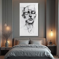 Cuadro Decorativo Abstracto 80x120cm Fragmentada