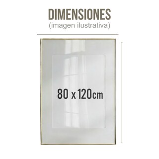 Foto 6 | Foto 6 | Cuadro Decorativo Abstracto 80x120cm Silueta Azul