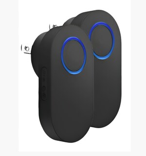 Foto 1 | Foto 1 | Timbre Inalámbrico Impermeable Con 1 Transmisor Y 2 Receptores Durabilidad A Larga Distancia Timbres Inalámbricos