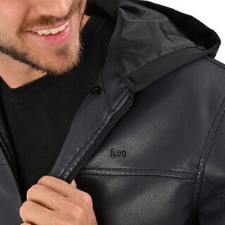 Foto 6 | Foto 6 | Chamarra Azul Para Hombre  Marca Lee Con Gorro Desmontable