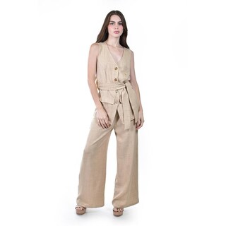 Foto 1 | Foto 1 | Set Sin Mangas Con Cinto Roman Fashion /juvenil 4135 (beige) Beige