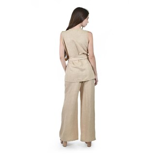Foto 3 | Foto 3 | Set Sin Mangas Con Cinto Roman Fashion /juvenil 4135 (beige) Beige