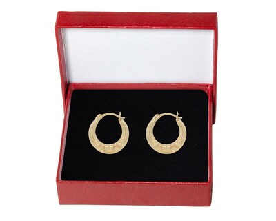 Foto 4 | Foto 4 | Arracada Niña 3 Corazones Oro Oro 10k Horoz Ci292