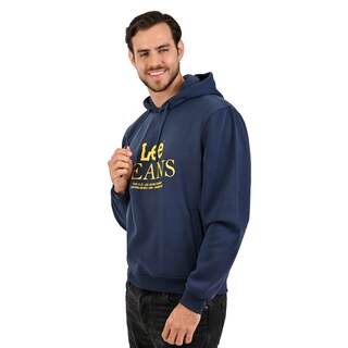 Foto 4 | Foto 4 | Lee Hombre Hoodie Casual Confort En Color Azul Marino Con Gorro.