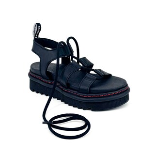 Foto 2 | Foto 2 | Sandalias Offlander Tipo Romana Piel Crazy Negro Espartanas para Mujer