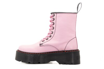 Foto 2 | Foto 2 | Botas Offlander Tipo Militar Chunky Piel Napa Rosa para Mujer