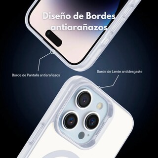Foto 2 | Foto 2 | Funda Case Deluxe Uso Rudo para iPhone 17 Pro Max Magsafe Blanco