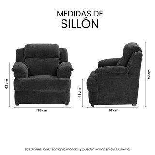 Foto 7 | Foto 7 | Sillón Trinity Kendra  Color Gris Carbón 1 Plaza
