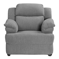 Sillón Trinity Kendra Color Gris 1 Plaza