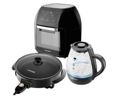 Foto 1 | Foto 1 | Combo Chefman Sarten Electrico + Freidora Digital + Asador + Deshidratador + Horno De Convección Y Hervidor De Té