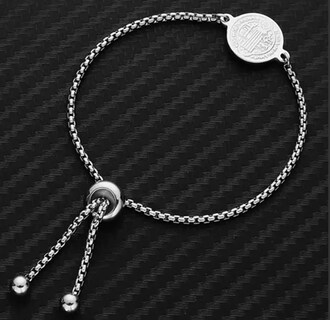 Foto 4 | Foto 4 | Pulsera Xtellar Ajustable Con Medalla San Benito Para Hombre Mujer Plateado
