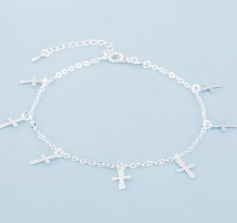 Foto 2 | Foto 2 | Pulsera Xtellar Vintage Cruz Chapada En Plata Ley 925 Para Mujer Ajustable