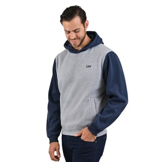 Foto 3 | Foto 3 | Hoodie Lee Para Hombre Con Gorro En Color Gris Y Azul.