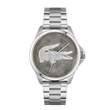 Reloj Para Hombre Lacoste Le Croc 2011393 Plata 43 Mm Brazalete
