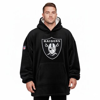 Foto 1 | Foto 1 | Poncho Nfl Unisex Reversible Las Vegas Raiders 100% Oficial